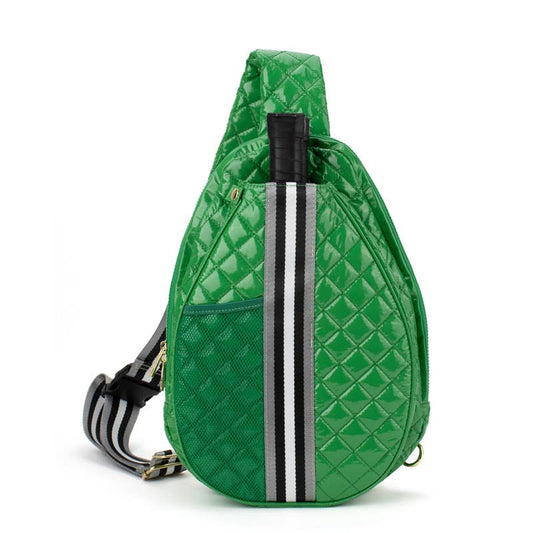 The Brooklyn | Pickleball Puffer Sling Bag | 6 Colors : Kelly Green