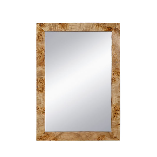 Burl Wood Wall Mirror