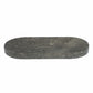 Gray Marble Decorative Oval Tray