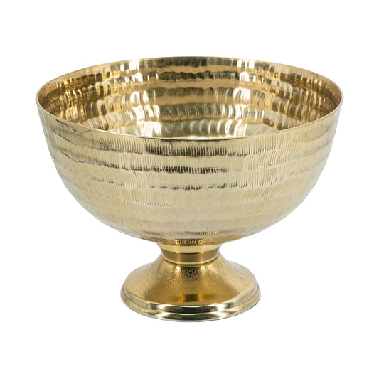 Decorative Gold Pedestal Bowl, Large