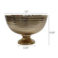 Decorative Gold Pedestal Bowl, Large