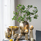 Decorative Gold Pedestal Bowl, Large