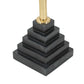 Pyramid Black Marble Side Table
