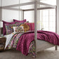 Ellora Plum Velvet Quilt, King