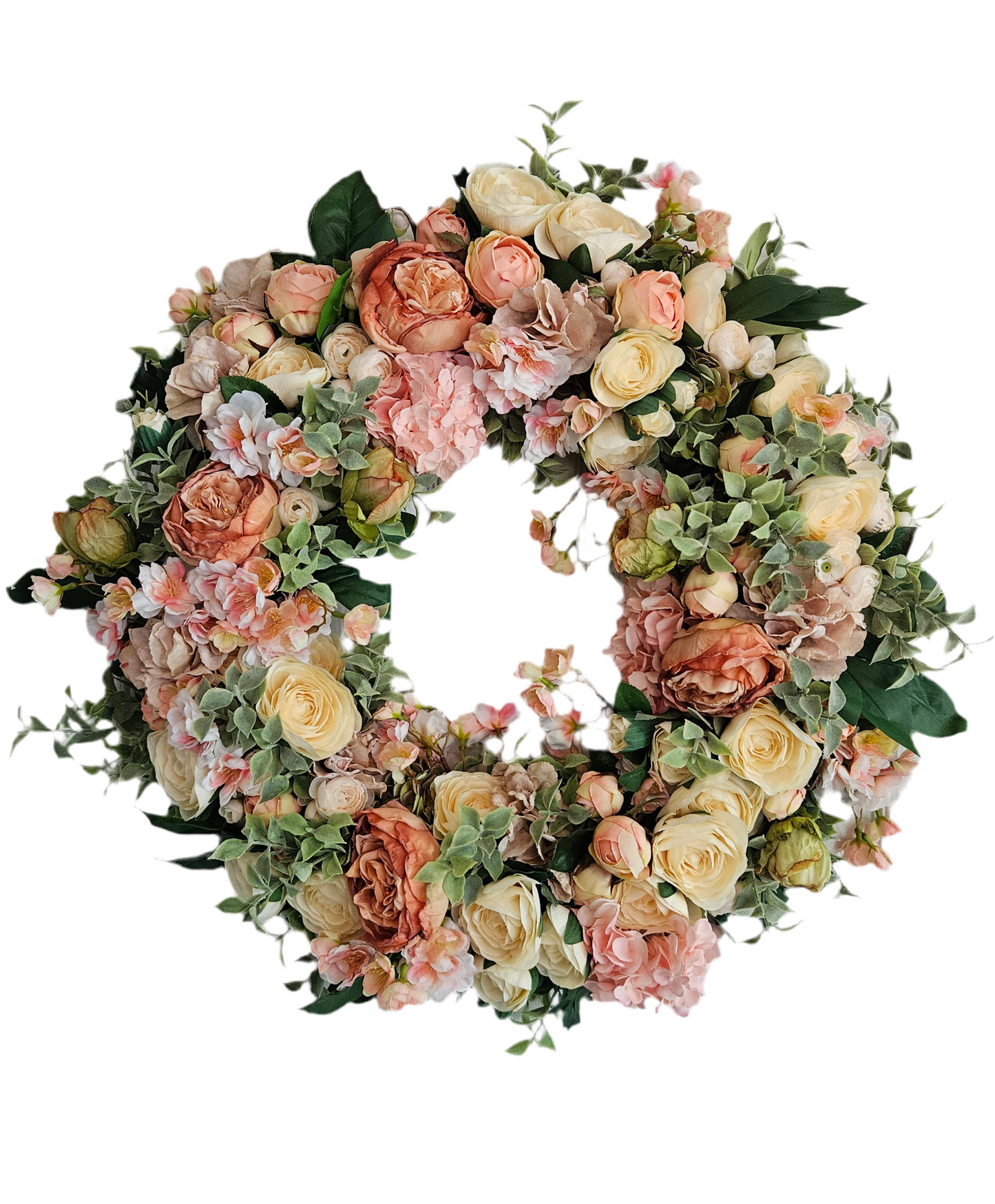 Peach & Cream Wreath