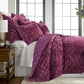 Ellora Plum Velvet Quilt, Queen