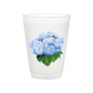 Blue Hydrangea Frosted Cups, Set of 6