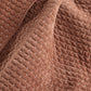 Rust Velvet Stitch Quilted Throw