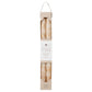 12" Cream w/ Gold Decorative Taper Candles (Pack of 2)