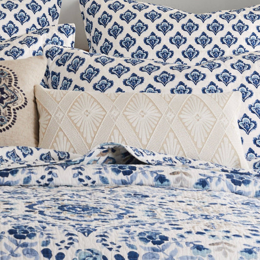 Lorrance Diamond Embroidered Pillow