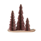 Honeycomb tree & ornaments, festive charm, nostalgic: Set 3 Dusty Mauve