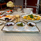 Regency Gold & White Tray w/ Bowls