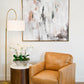 Bruno Brown Swivel Chair, Leather