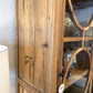 Alex Solid Elm and Glass Display Cabinet