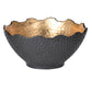 Large Gilded Bowl, Black/Gold