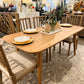 Henry 6' Solid Oak Wood Dining Table (Natural)