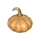 Mango Wood Pumpkin with Gold Stem