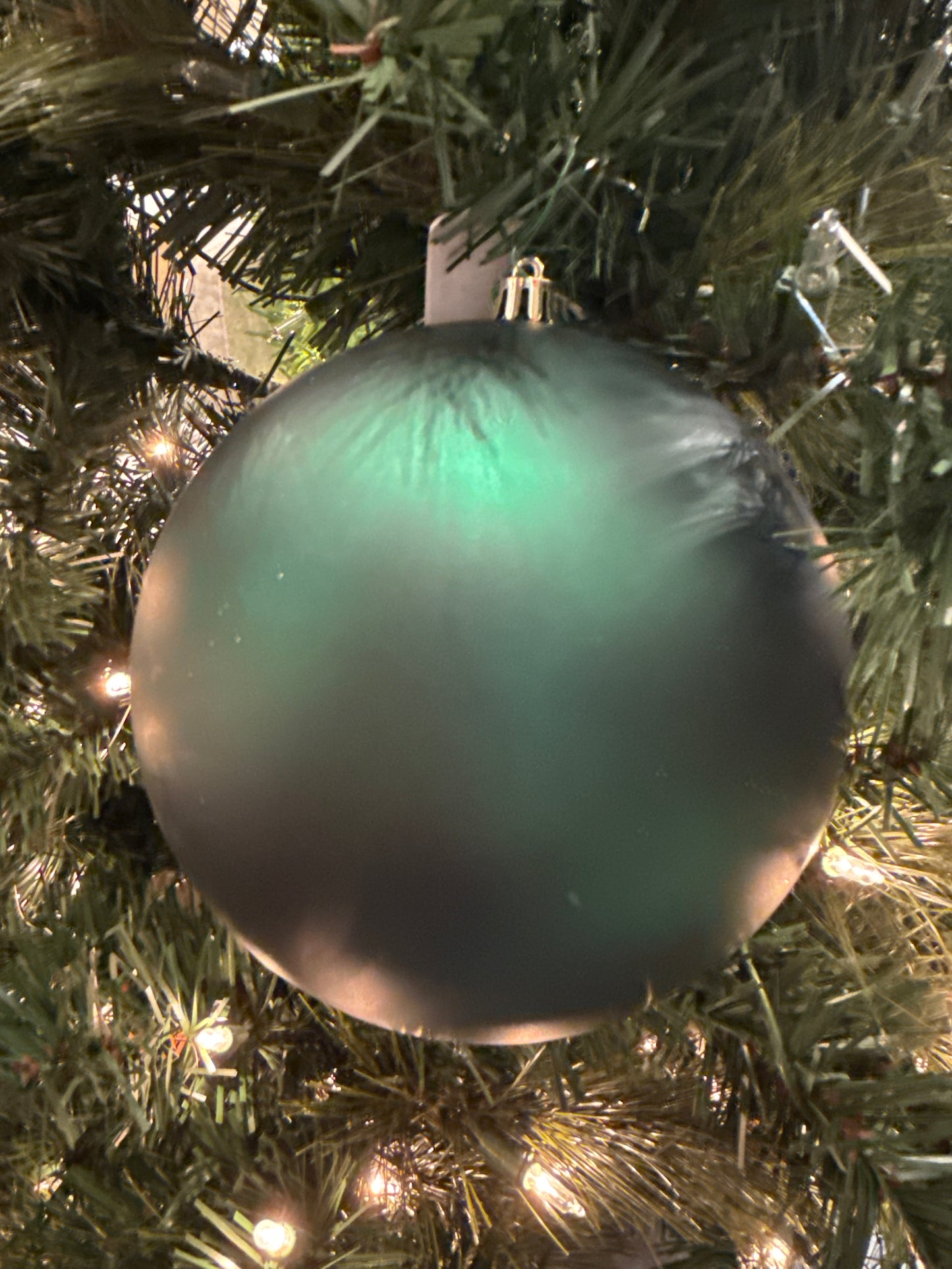 Midnight Green Matte Ball Ornament (Various Styles)