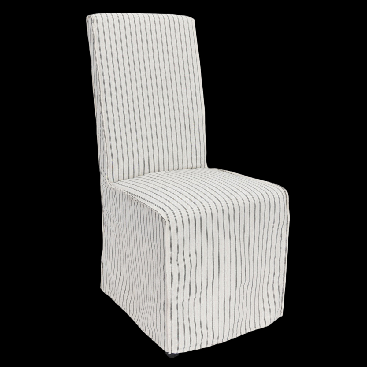 Striped Upholstered Dining Chair