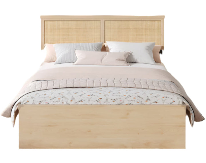 Rattan Queen Storage Bed