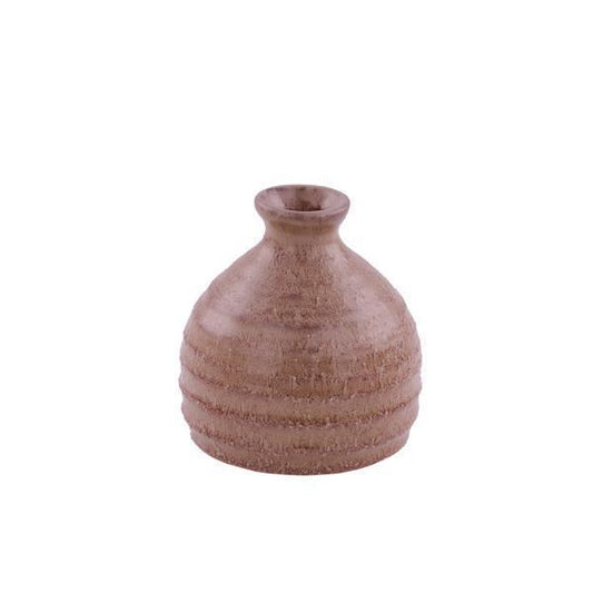 4" Stoneware Pot, Brick