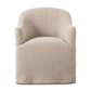 Beige swivel chair on a white background