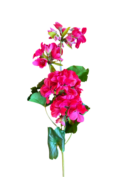 26" Real Touch Geranium Spray (Various Colors)