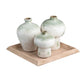 Ivy Vases & Tray
