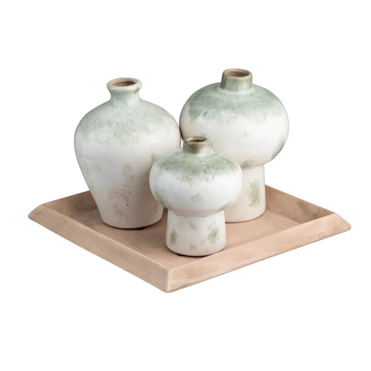 Ivy Vases & Tray