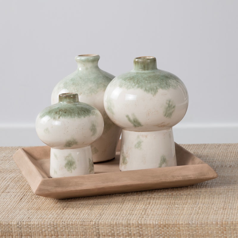 Ivy Vases & Tray