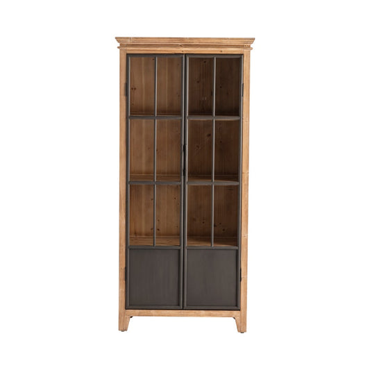 Darlington 2 Door Wood and Metal Cabinet