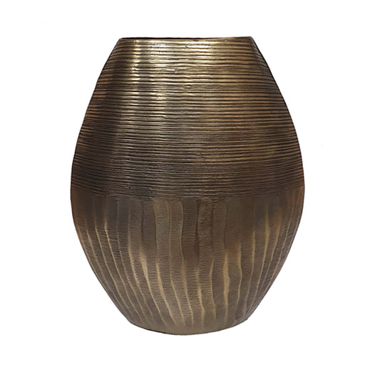 Curved Aluminum Vase