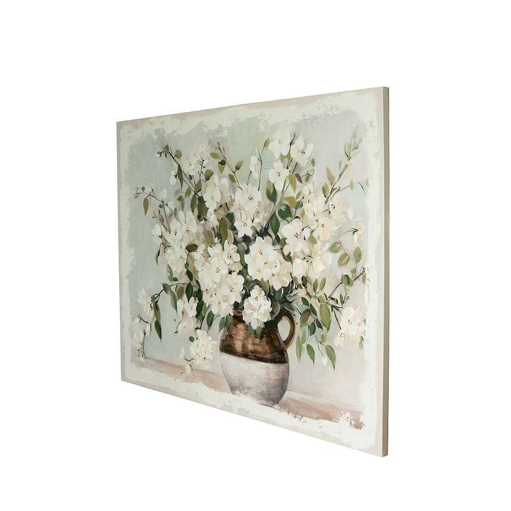 White Blossom Canvas Art