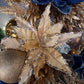 24" Mocha Velvet Poinsettia