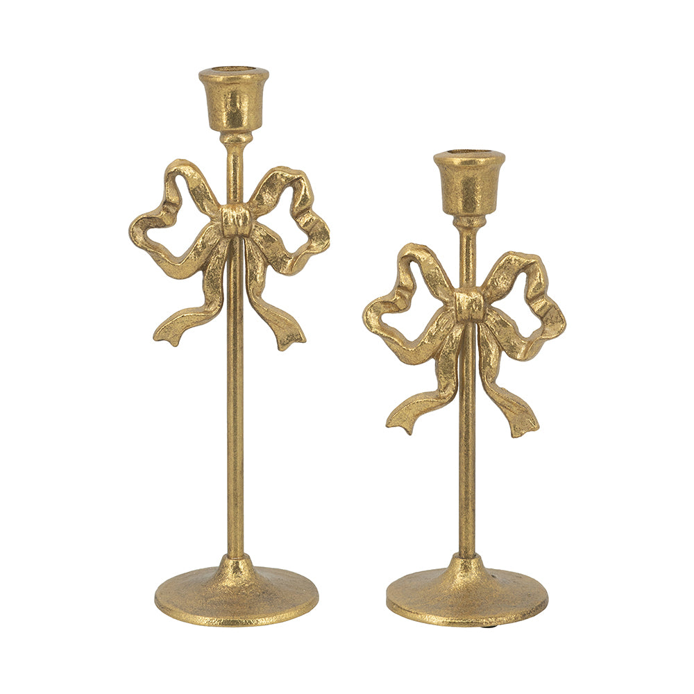 Bow Candle Holders, Set of 2