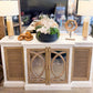 Elsie Two-Toned Mango Wood Breakfront (White & Natural)
