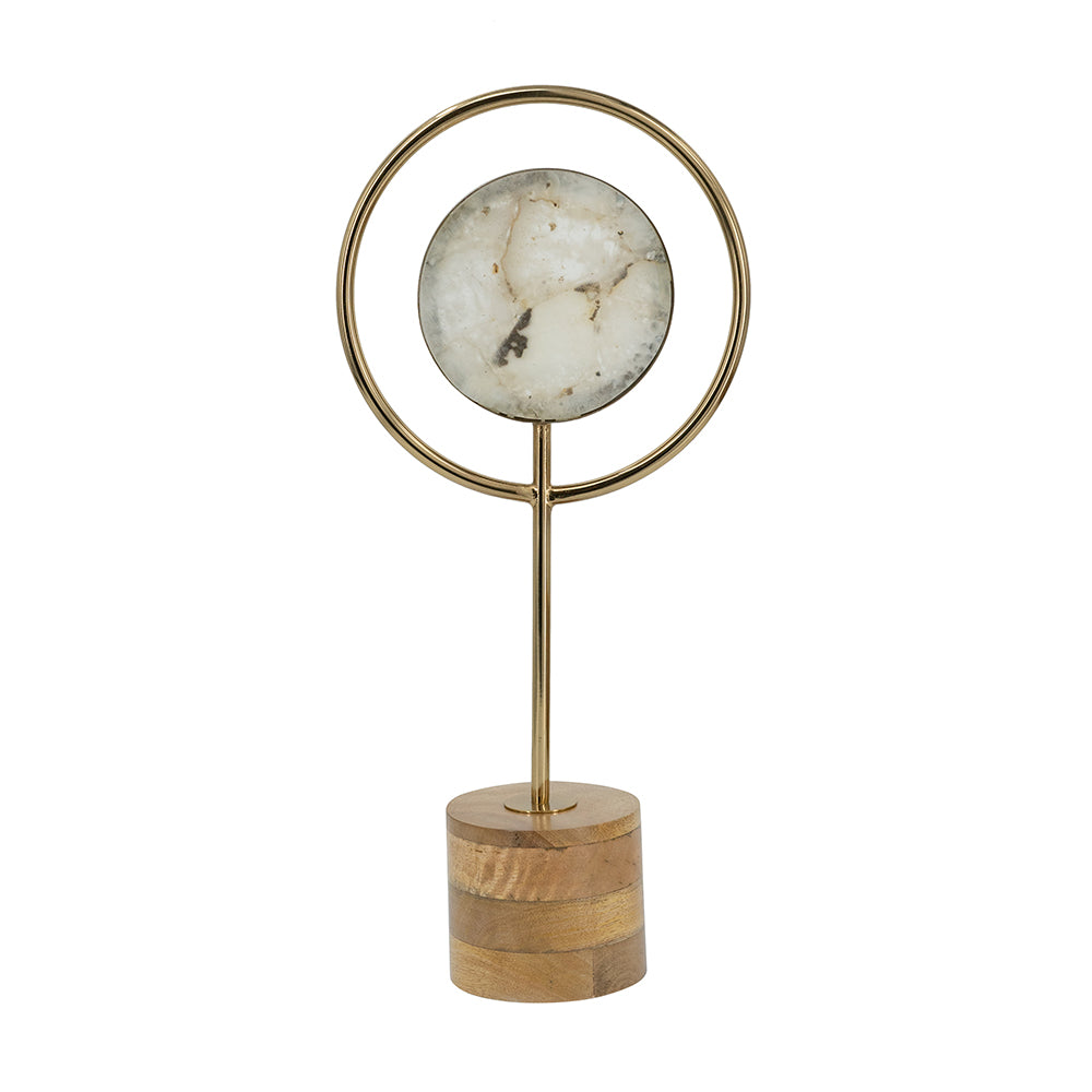 Agate Ring Sculpture, Tall