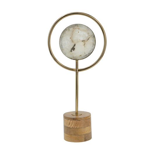 Agate Ring Sculpture, Tall
