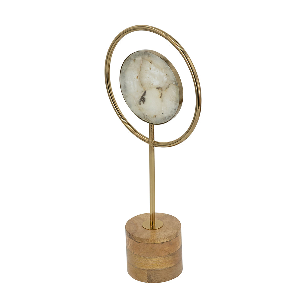 Agate Ring Sculpture, Tall