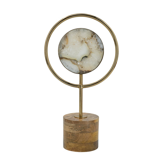 Agate Ring Sculpture, Short