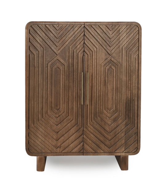 Holmes Bar Cabinet, Light Brown