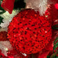 Red Sequin Ball Ornament (Various Sizes)