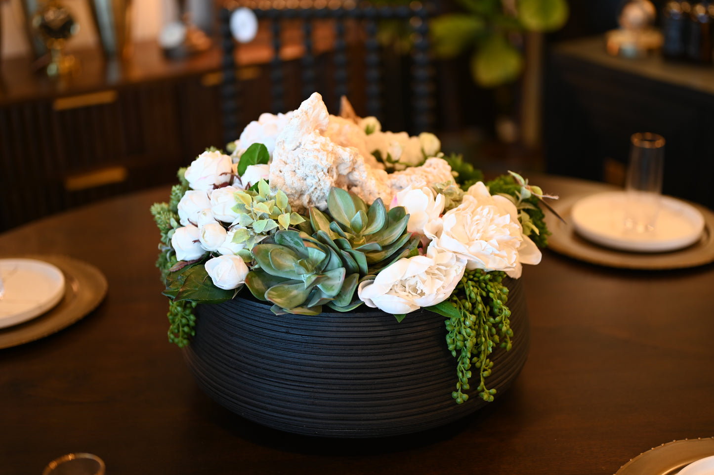 Extra Large Centerpiece with Celestine