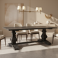 Dark wooden table with a white background
