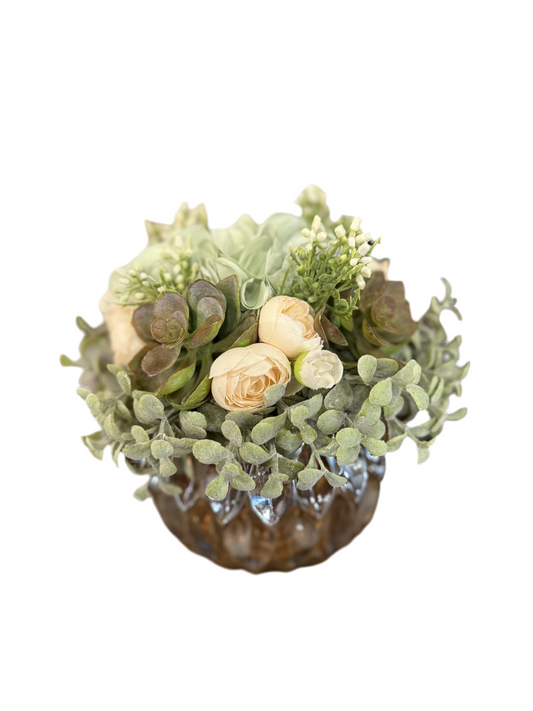 Ranunculus and Succulent Floral Orb