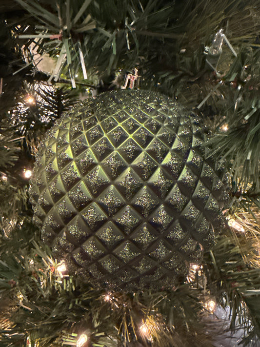 Moss Green Durian Glitter Ball Ornament (Various Styles)