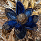 18" Sapphire Blue & Rose Gold Magnolia Stem
