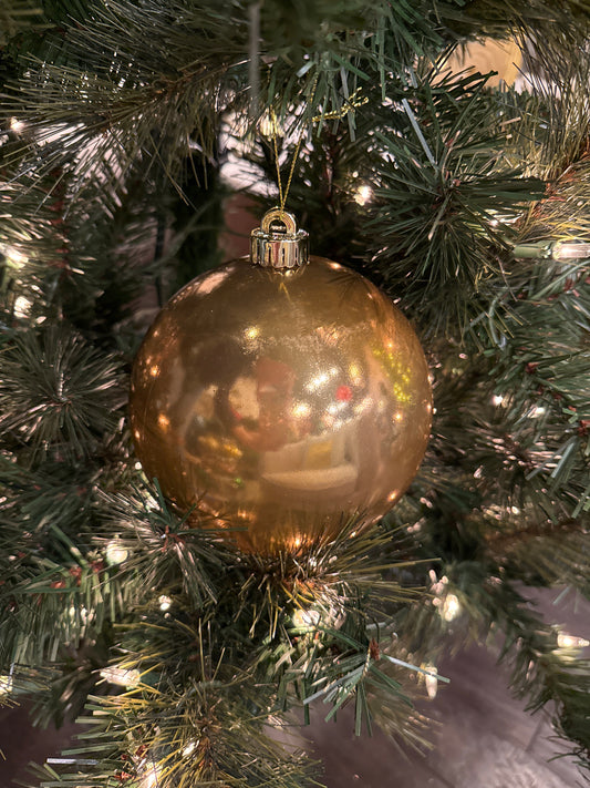 140MM Pearl Ball Ornament, Copper