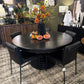 Black 60" Round Dining Table (Brookside)