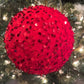 Red Sequin Ball Ornament (Various Sizes)